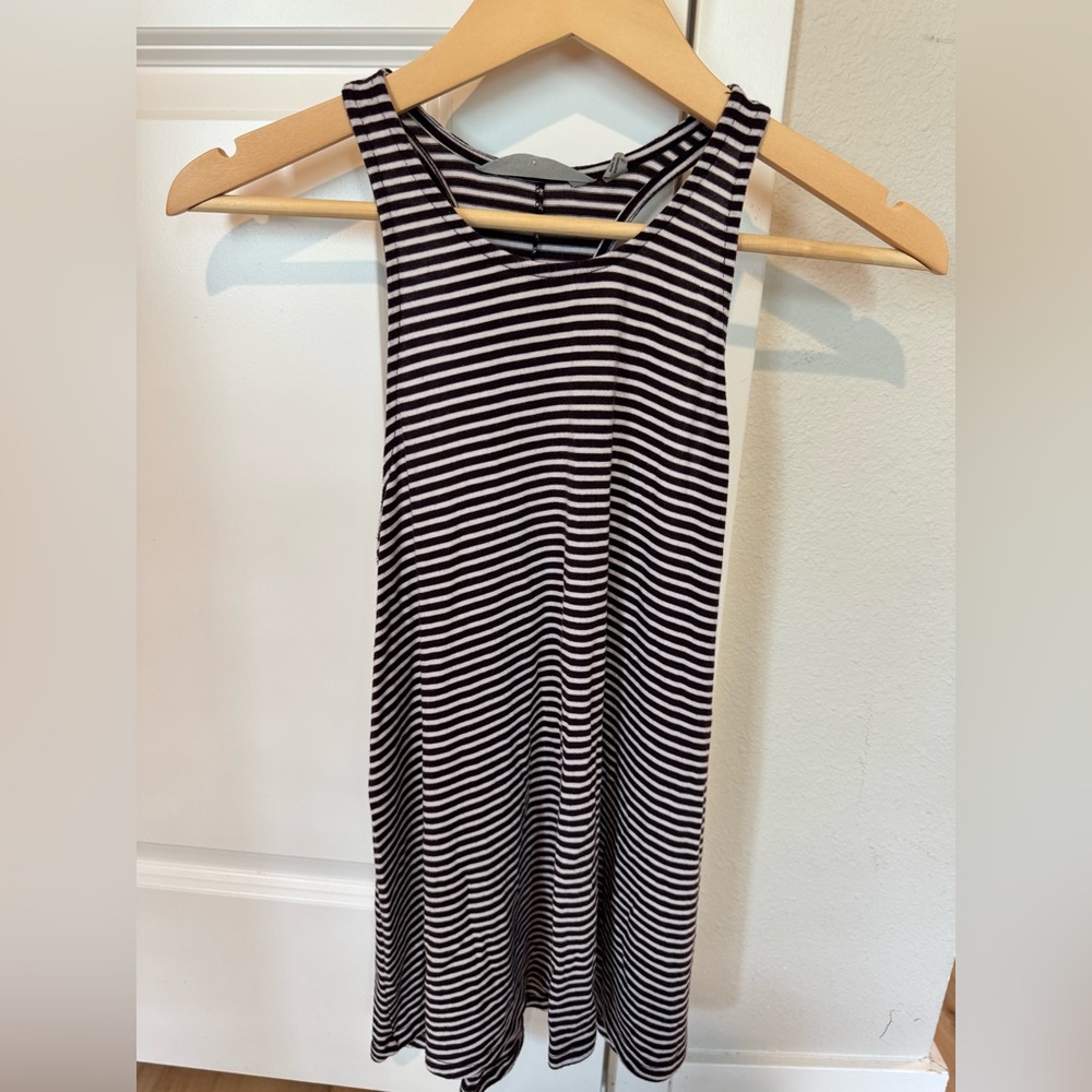 Athleta | Purple & White Striped Racerback Tank | XS